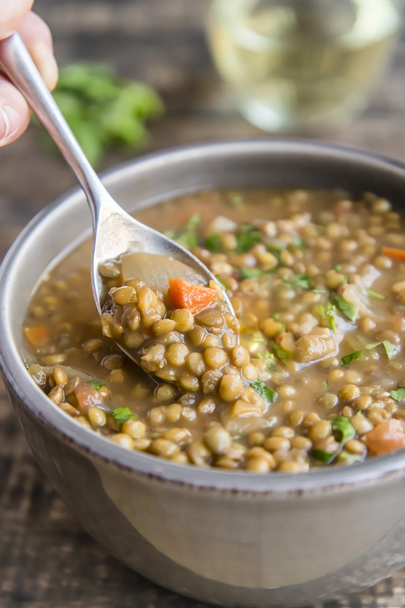 Green lentil instant pot soup sale
